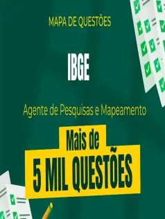 Mapa de Questões Online - IBGE - Agente de Pesquisa e Mapeamento - 5 Mil Questões