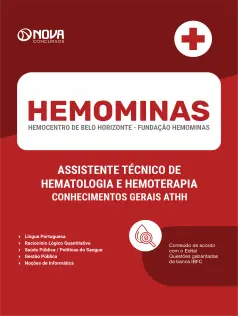 Apostila Hemominas 2025 - Assistente Técnico de Hematologia e Hemoterapia - Conhecimentos Gerais ATHH