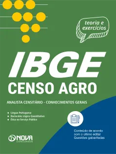 Apostila IBGE Temporário 2026 - Censo Agro - Analista Censitário - Conhecimentos Gerais