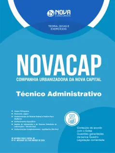 Apostila NOVACAP 2024 - Técnico Administrativo