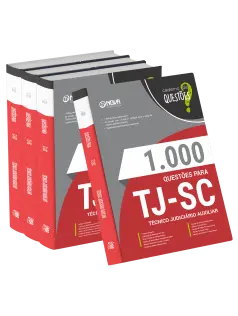 Livro 1000 Questões Gabaritadas para TJ-SC - Técnico Judiciário Auxiliar