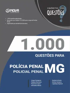 Livro 1.000 Questões Gabaritadas para a Polícia Penal MG - Policial Penal