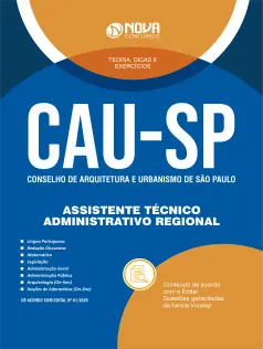 Apostila CAU-SP 2026 em PDF - Assistente Técnico - Administrativo Regional