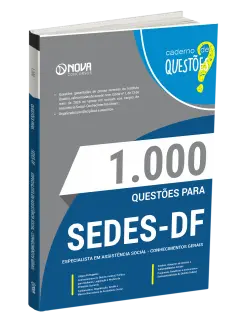 Livro 1000 Questões Gabaritadas para SEDES-DF - Especialista em Desenvolvimento e Assistência Social (EDAS)