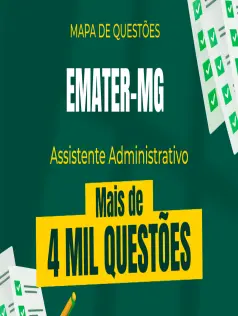 Mapa de Questões Online - Emater-MG - Assistente Administrativo - 4 Mil Questões