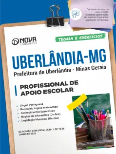 Apostila Prefeitura de Uberlândia - MG em PDF - Profissional de Apoio Escolar