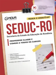 Apostila SEDUC-RO 2026 - Professor Classe C - Comum a Todos os Cargos.