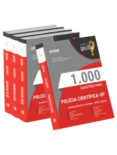 Livro 1000 Questões Gabaritadas para Polícia Científica-SP - Comum a Todos os Cargos - Nível Médio