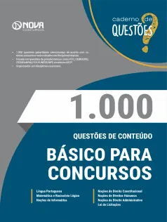Livro 1.000 Questões Gabaritadas de Conteúdos Básicos para Concursos