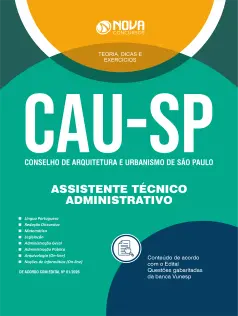 Apostila CAU-SP 2026 em PDF - Assistente Técnico - Administrativo