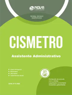 Apostila CISMETRO 2026 em PDF - Assistente Administrativo