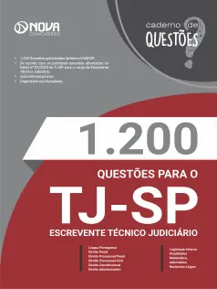 1.200 Questões Gabaritadas TJ-SP em PDF - Escrevente Técnico Judiciário