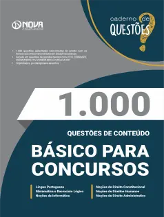 Livro 1.000 Questões Gabaritadas de Conteúdos Básicos para Concursos