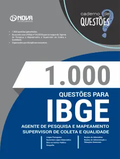 Livro 1000 Questões Gabaritadas para IBGE em PDF - Agente de Pesquisas e Mapeamento (APM) e Supervisor de Coleta e Qualidade (SCQ)