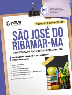 Apostila Prefeitura de São José de Ribamar-MA 2026 em PDF - Professor Ensino Fundamental Anos Iniciais