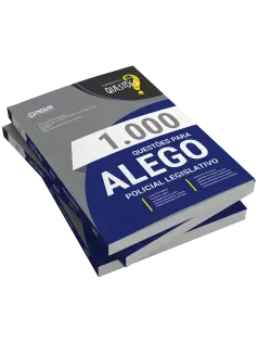 Livro 1000 Questões Gabaritadas para ALEGO - Policial Legislativo