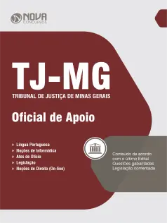 Apostila TJ-MG em PDF 2024 - Oficial de Apoio