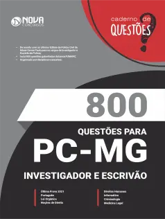 Caderno 800 Questões Gabaritadas PC-MG - Investigador e Escrivão