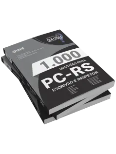 Livro 1000 Questões Gabaritadas para a PC-RS - Escrivão e Inspetor