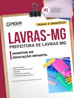 Apostila Prefeitura de Lavras - MG 2026 - Monitor de Educação Infantil