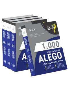 Livro 1000 Questões Gabaritadas para ALEGO - Policial Legislativo