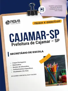 Apostila Prefeitura de Cajamar - SP 2025 - Secretário de Escola
