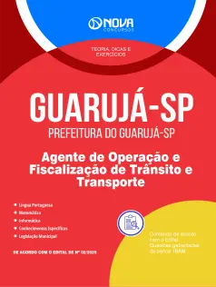 Apostila Prefeitura de Guarujá em PDF - SP - Agente de Operação e Fiscalização de Trânsito e Transporte