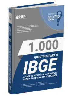 Livro 1.000 Questões Gabaritadas IBGE - Agente de Pesquisa e Mapeamento e Supervisor de Coleta e Qualidade