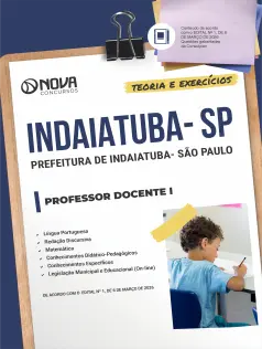 Apostila Prefeitura de Indaiatuba - SP 2026 - Professor Docente I