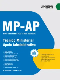 Apostila MP-AP 2025 em PDF - Técnico Ministerial – Especialidade: Apoio Administrativo