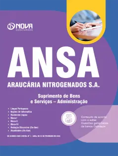 Apostila ANSA 2026 - Suprimento de Bens e Serviços - Administração