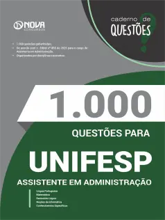 Livro 1000 Questões Gabaritadas para UNIFESP - Assistente em Administração