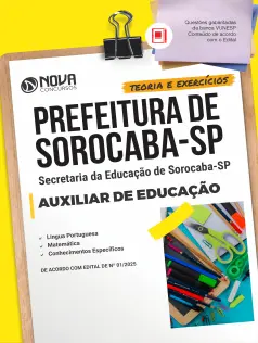 Apostila Prefeitura de Sorocaba - SP - Auxiliar de Educação