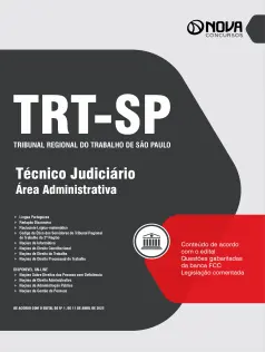 Apostila TRT-SP - Técnico Judiciário - Área Administrativa - Sem Especialidade