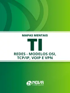 Mapas Mentais TI (Redes) - Modelos OSI, TCP/IP, VoIP e VPN (PDF)