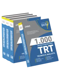 Livro 1.000 Questões Gabaritadas de Conteúdo Básico - TRT - Técnico e Analista