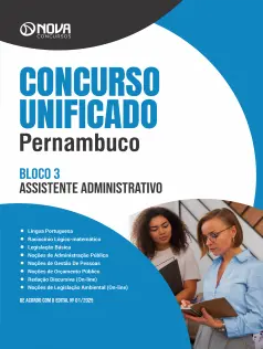 Apostila Concurso Unificado Pernambuco 2025 em PDF - Bloco 3 - Nível Médio - Assistente Administrativo