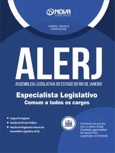 Apostila ALERJ em PDF - Especialista Legislativo - Comum a Todos os Cargos