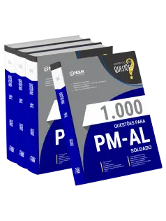 Livro 1000 Questões Gabaritadas para PM-AL - Soldado