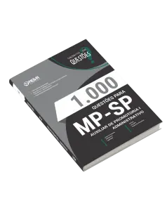 Livro 1000 Questões Gabaritadas para MP-SP - Auxiliar de Promotoria I