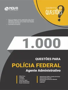 1.000 Questões Gabaritadas PF - Agente Administrativo em PDF