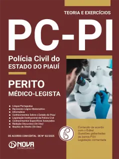 Apostila PC-PI 2025 em PDF - Perito Oficial Criminal - Médico Legista