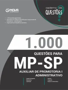 Livro 1000 Questões Gabaritadas para MP-SP - Auxiliar de Promotoria I