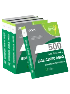 Livro 500 Questões Gabaritadas para IBGE Temporário - Conhecimentos Básicos