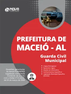 Apostila Prefeitura de Maceió - AL 2026 - Guarda Civil Municipal