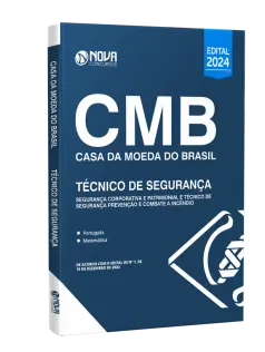 Apostila Casa da Moeda do Brasil 2024 - Técnico de Segurança Corporativa e Patrimonial e Técnico de Segurança - Prevenção e Combate a Incêndio