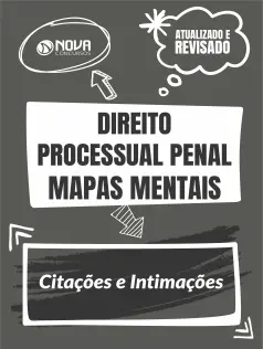 Mapas Mentais Direito Processual Penal - Citações e Intimações (PDF)