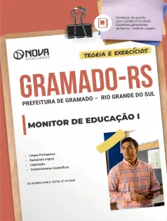 Apostila Prefeitura Gramado - RS 2026 - Monitor de Educação I