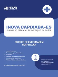 Apostila INOVA Capixaba 2025 - Técnico de Enfermagem - Hospitalar