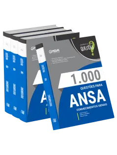 Livro 1000 Questões Gabaritadas para ANSA - Conhecimentos Gerais